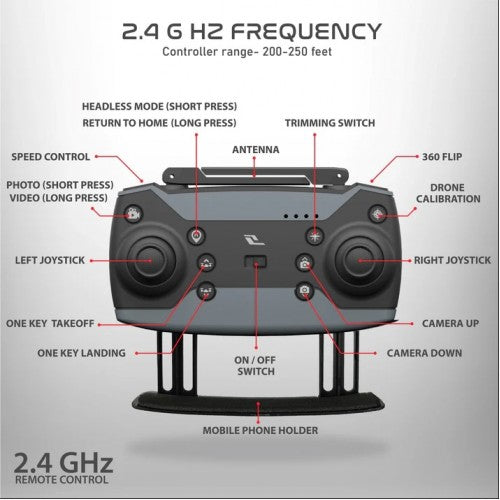 Nabhyan Pro with 1080p Wide Angle Camera & Brushless Motor | 6 Months Technical Warranty