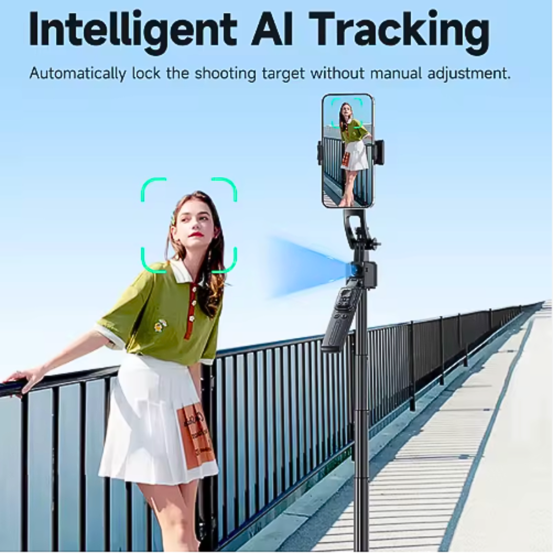 AI Auto Tracking Tripod with Built-in Detection Camera & 360° Rotation | Best AI Tripod India