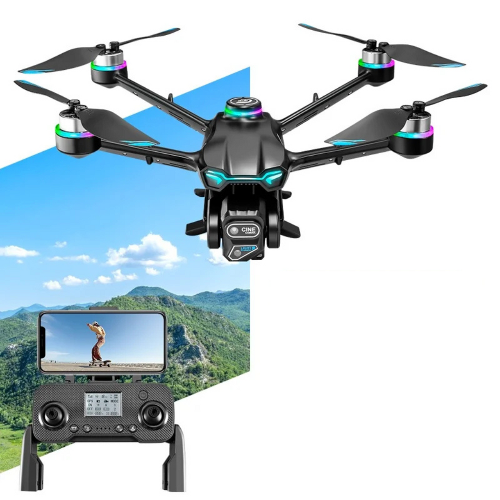 GT6 GPS Drone with RGB LED, Futuristic Design & Chargeable Controller | Best GPS Drone Under ₹8000