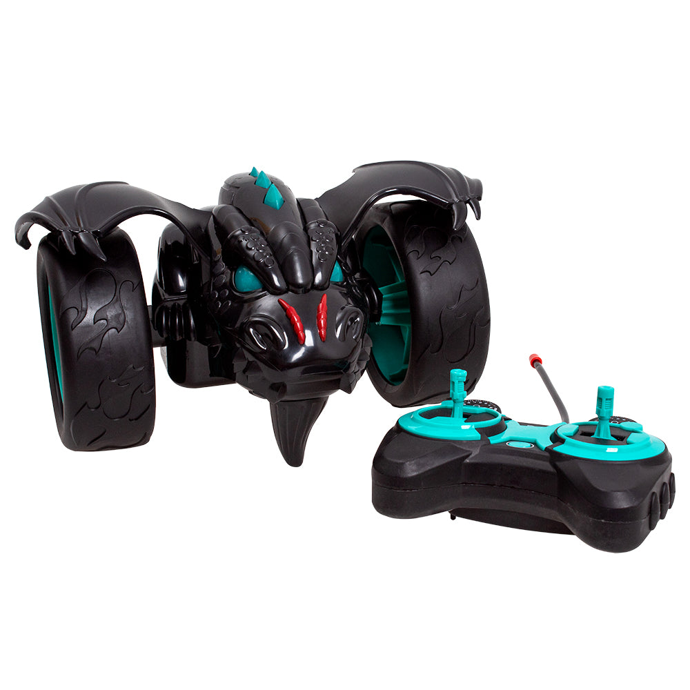 Dragon Monster RC Stunt Car with Oversized Flame Wheels | Best RC Toy for Kids India