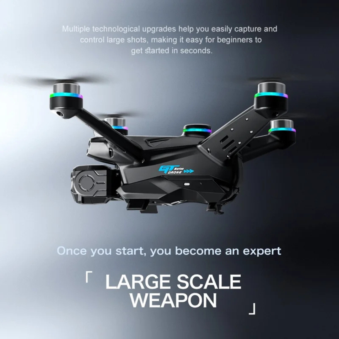GT6 GPS Drone with RGB LED, Futuristic Design & Chargeable Controller | Best GPS Drone Under ₹8000