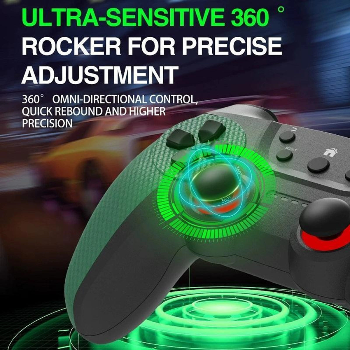 M22 Ultra Gamestick with Green Black Gaming Controllers, 25000+ Games & PSP Classics | New Gaming Stick