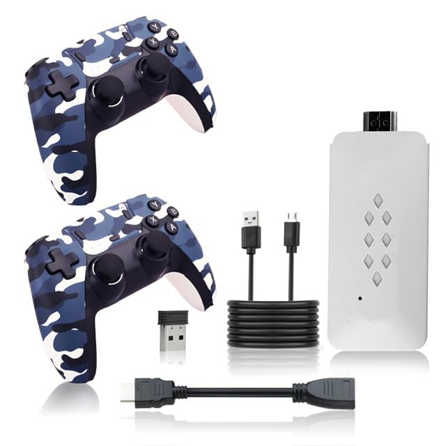 M22 Special Edition Gamestick with Camouflage Controllers, 25000+ Games & PSP Classics | Best Gaming Console