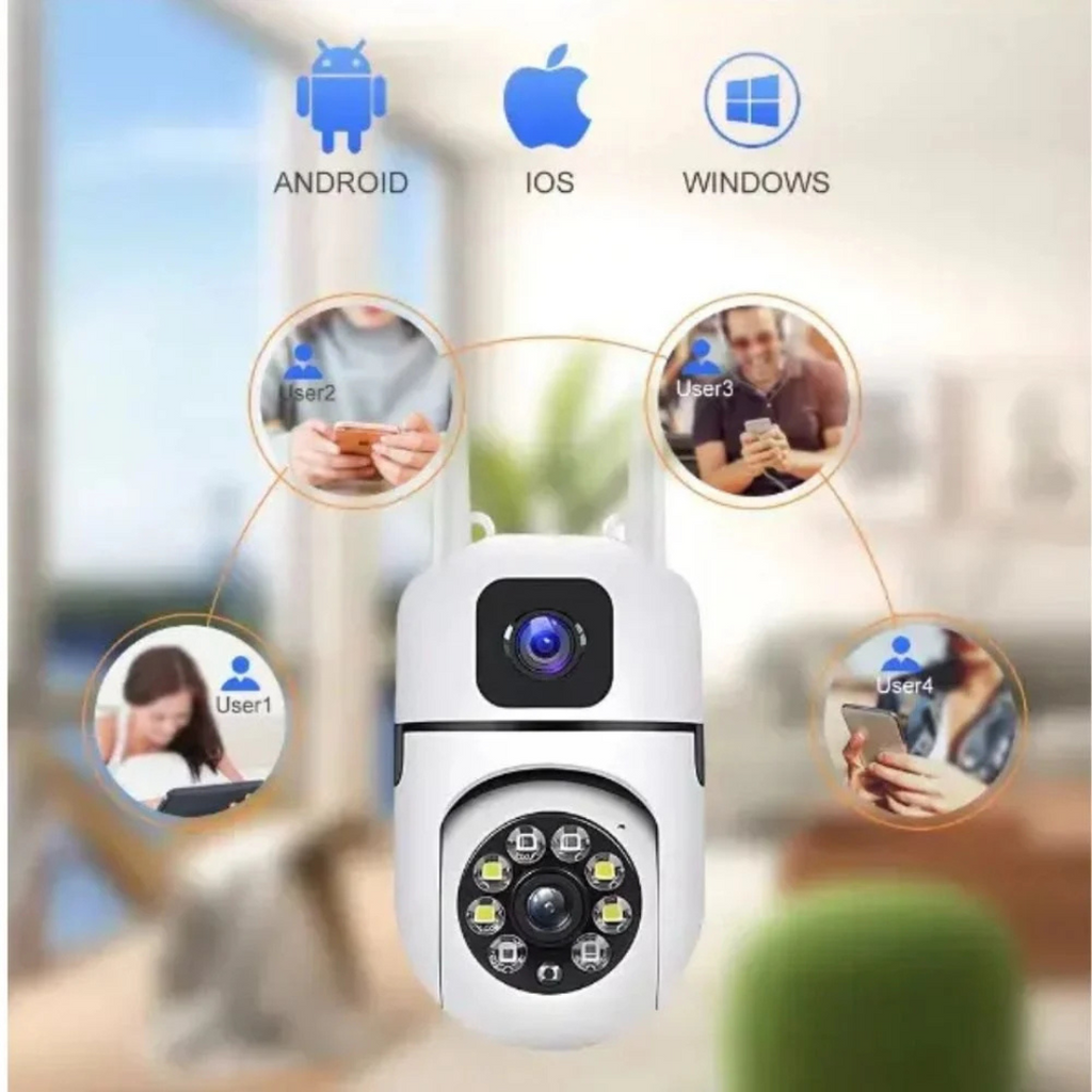 WiFi CCTV Camera with Dual Lens, PTZ, Night Vision & App Control | Best Home Security Camera India