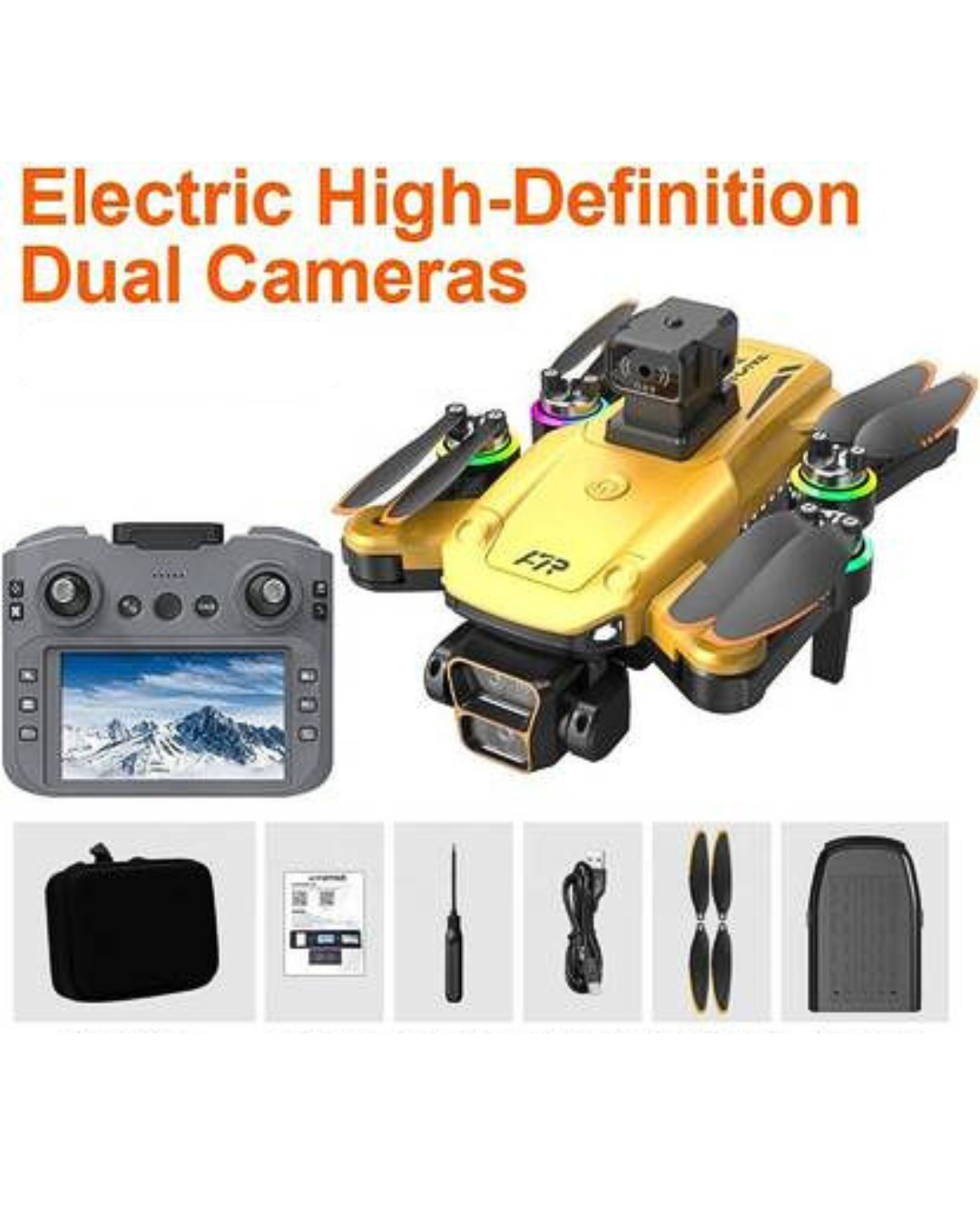 A17 Pro Drone with Brushless Motor, Gimbal Camera & 4 Inch Display Controller | Best Drone Under ₹4000