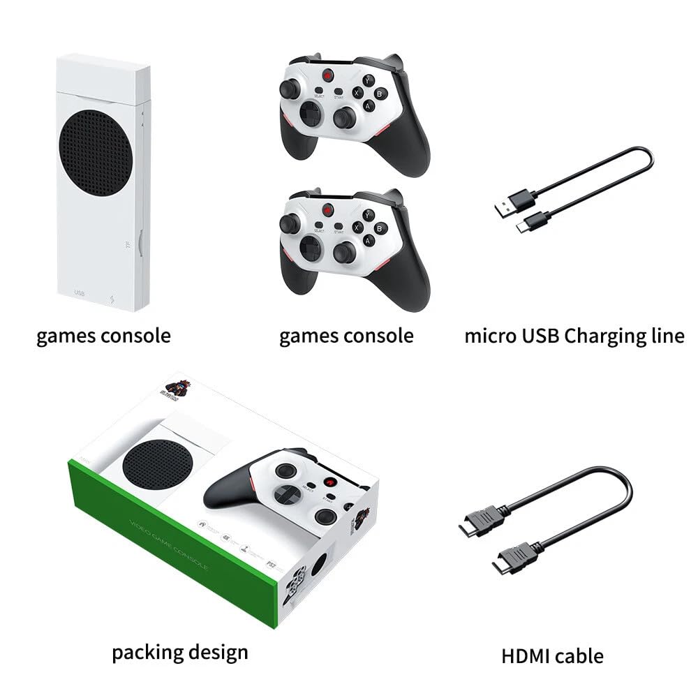 X64 Gamestick with 128GB Memory, PS2 Games in 1080p, GTA San Andreas & Rechargeable Controllers | Best Premium Gaming Stick