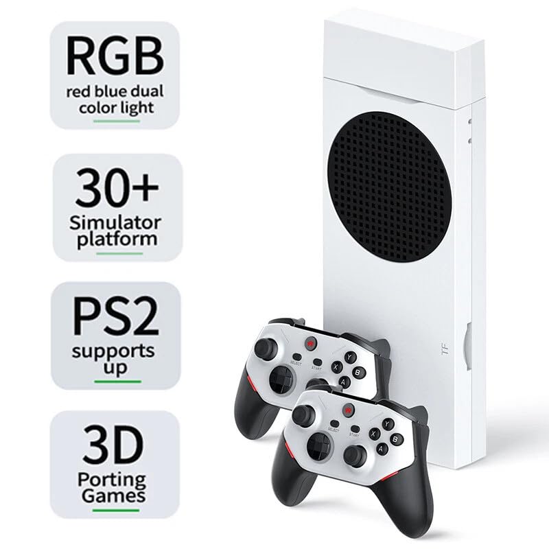 X64 Gamestick with 128GB Memory, PS2 Games in 1080p, GTA San Andreas & Rechargeable Controllers | Best Premium Gaming Stick