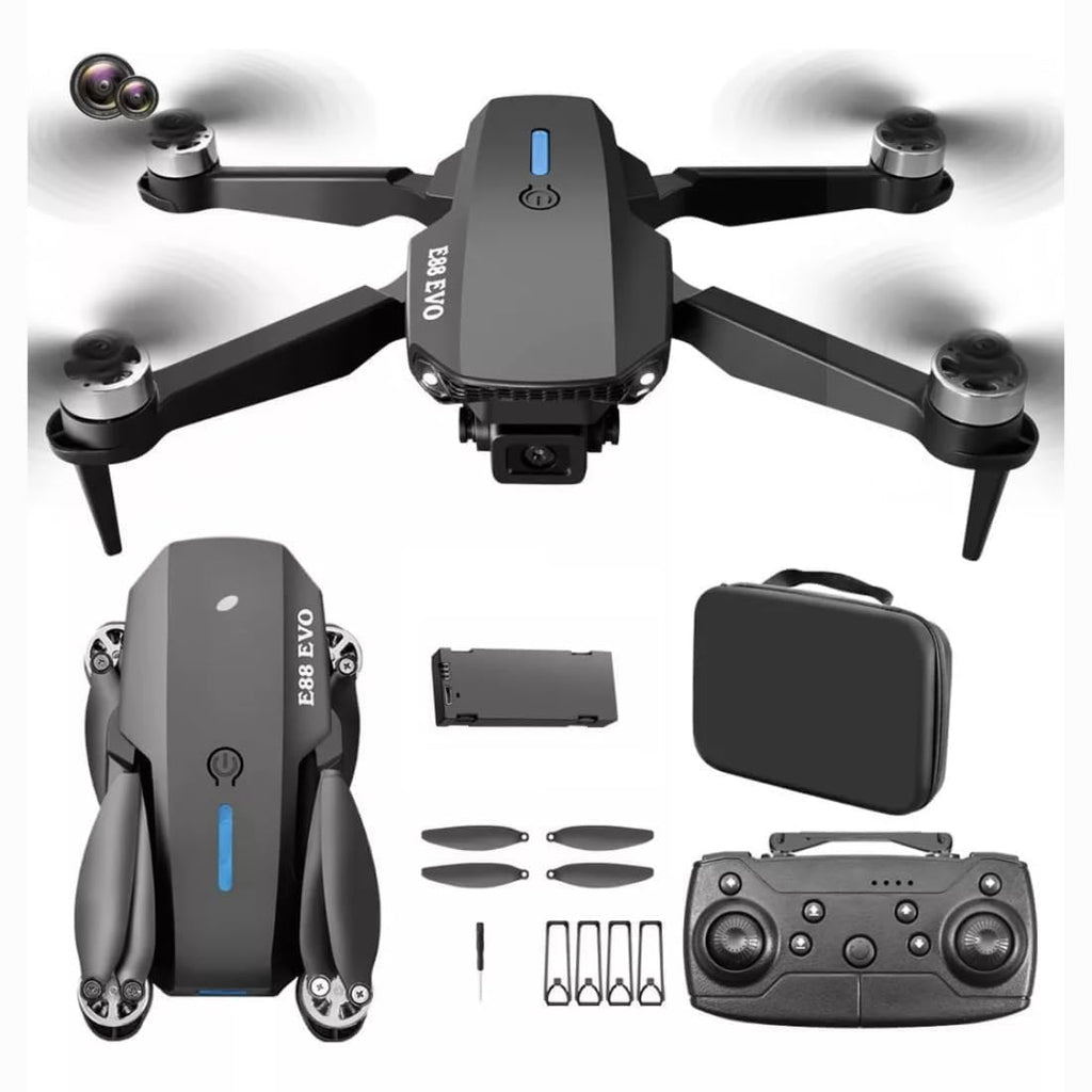 E88 with Brushless Motor & Dual Camera Drone | Best Drone Under ₹2000