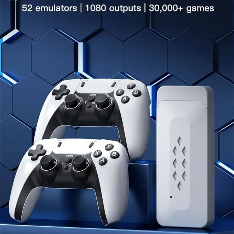 M22 V2.0 Gamestick with 25000+ Games, PSP Classics & PS5 Inspired White Controllers | Best Gaming Console Under ₹3000