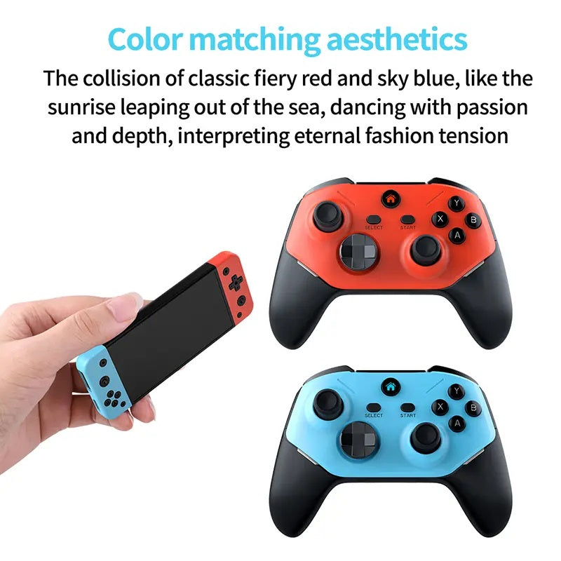 X66 Gaming Console with Red Blue Dual Color Controllers, 4K Support & 25000+ Games | Best Looking Console India