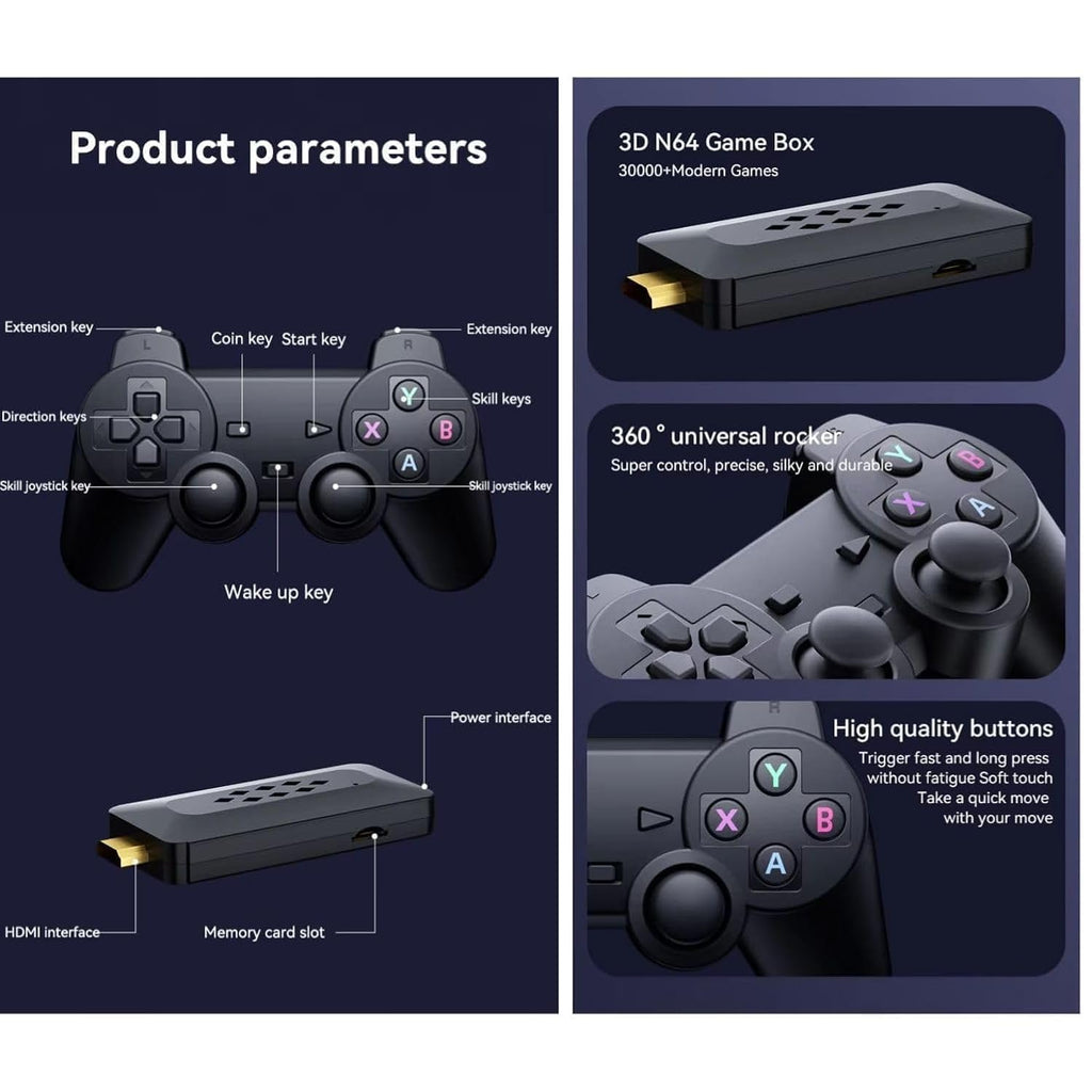 M33 V2.0 Gamestick with 25000+ Games & PSP Classics | Best Gaming Console with PSP Games India