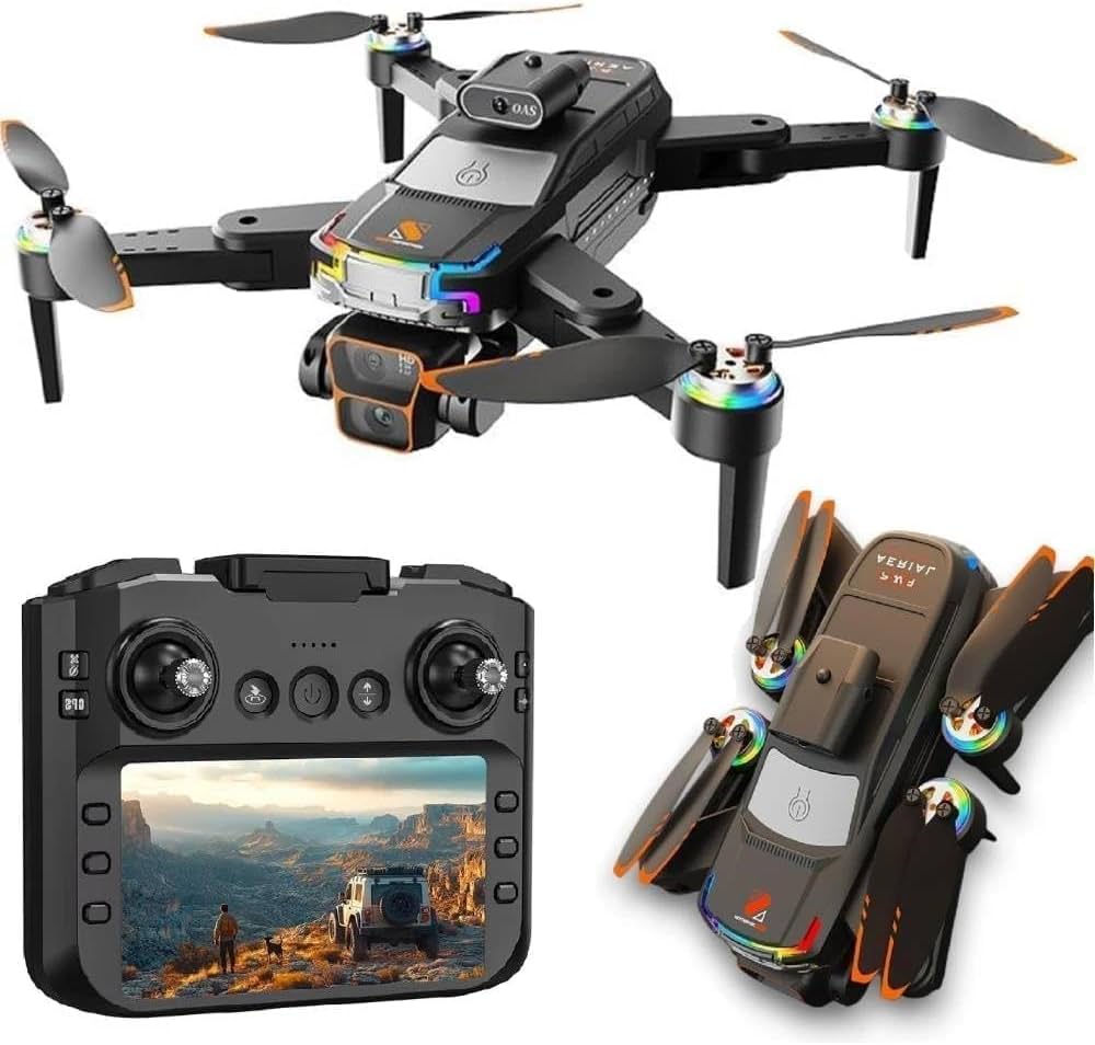 JS39P Drone with Brushless Motor & 4-Inch Display Controller | Best Drone Under ₹5000