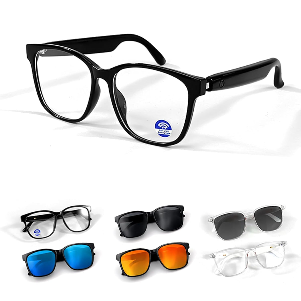 AI Bluetooth Smart Glasses with 7-9 Hours Battery, Music & Calling | Best Smart Glasses India