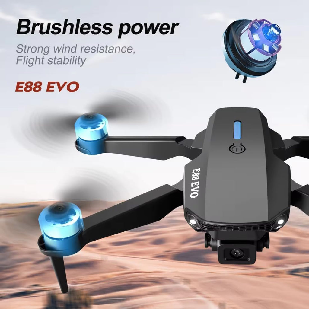 E88 with Brushless Motor & Dual Camera Drone | Best Drone Under ₹2000