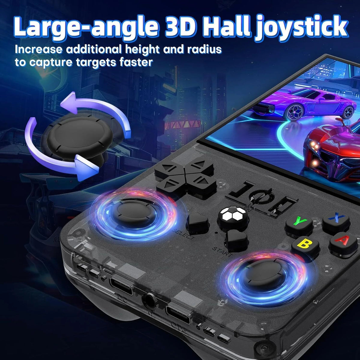 R36 Max Handheld Gaming Console with 4 Inch Display, Protective Case & 20000+ Games | Best Handheld Under ₹4000