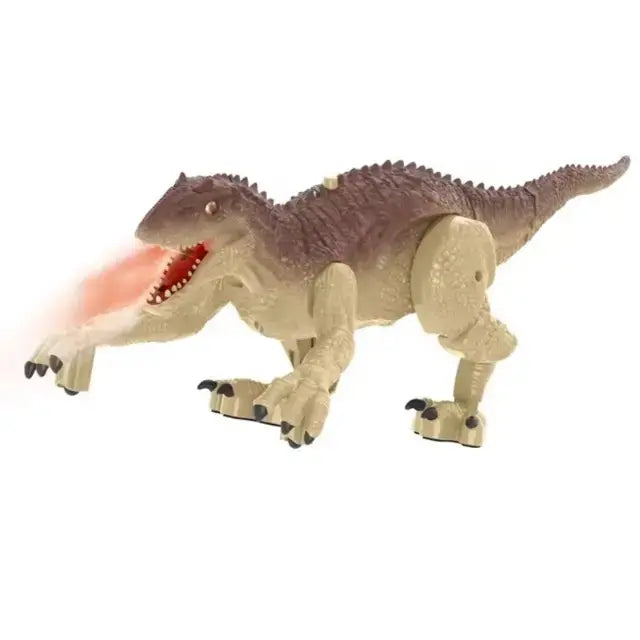 RC Walking Dinosaur Toy with Fog Spray, LED Lights & Unique Footprint Controller | Best Dino Toy India