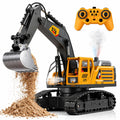 RC JCB Excavator with Working Arm, 360° Rotation, Metal Bucket & Free Dump Truck | Best RC Construction Toy