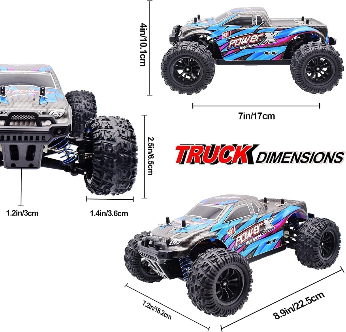 High Speed RC Car 40km/h with Big Rubber Tires & Super Powerful Motor | Best Fast RC Car India