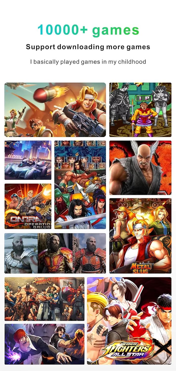 M64 God Of War Edition Gaming Console with Better Chipset, 23000+ Games | Budget Powerful Mini Console