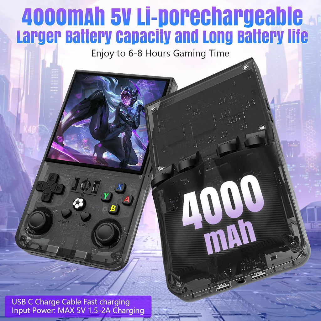 R36 Max Handheld Gaming Console with 4 Inch Display, Protective Case & 20000+ Games | Best Handheld Under ₹4000
