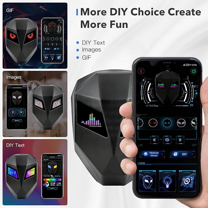 Eye Rover LED Smart Backpack with App Controlled Eyes, 19L Capacity & Helmet Storage | Most Unique Backpack India