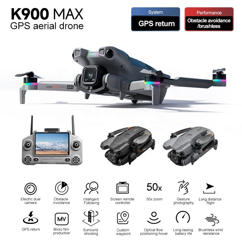 K900 Max GPS Drone with 1080p Camera, Longest Flight Time & Display Controller | Best GPS Drone Under ₹14000