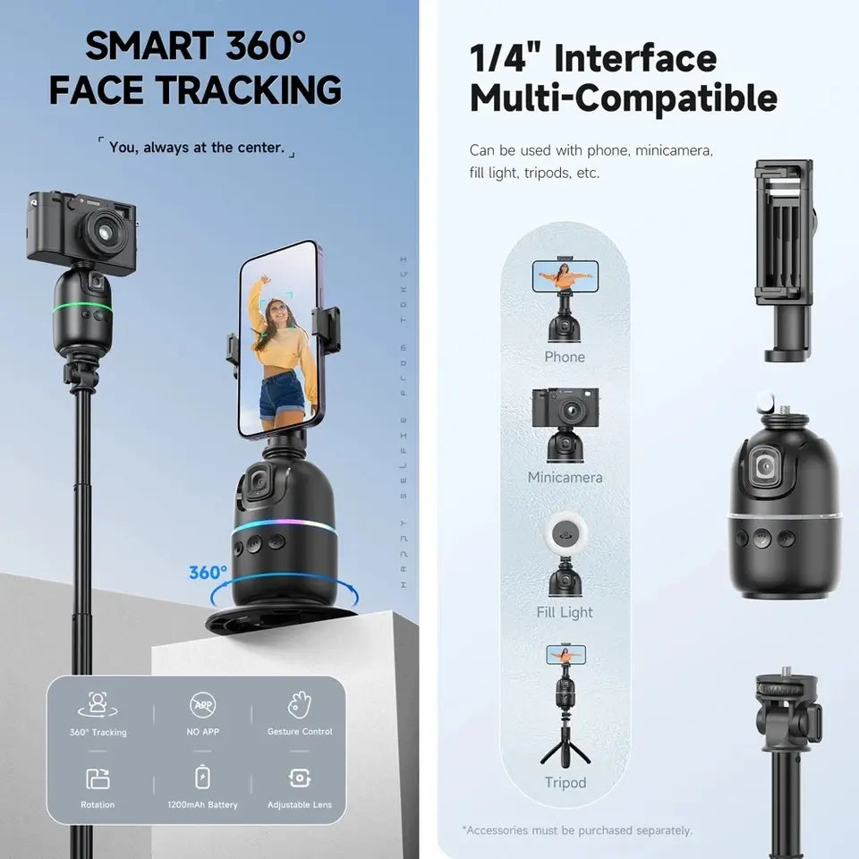 Single Axis Gimbal with AI Camera Detection & Auto Face Tracking | Best Budget Gimbal India