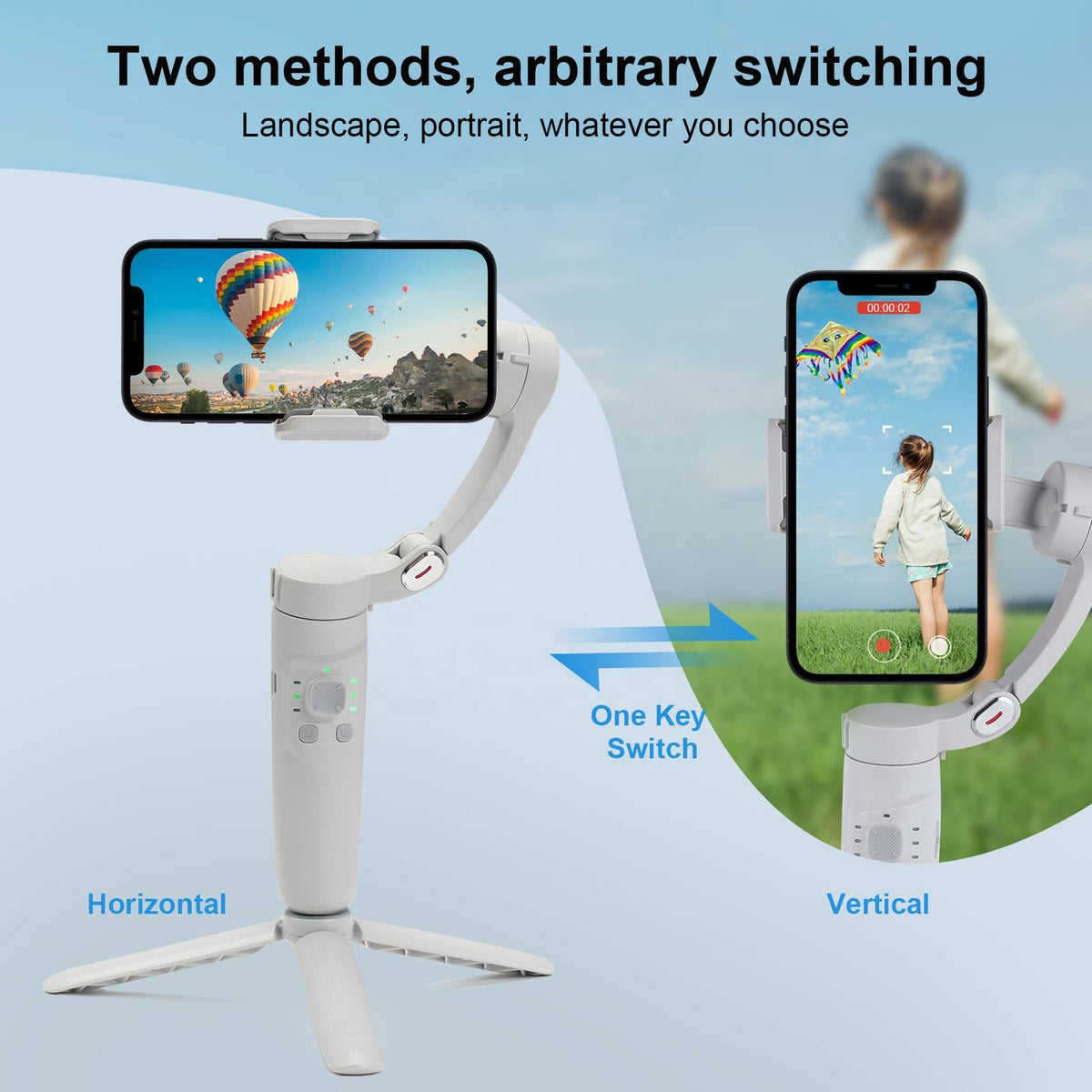 M1 3-Axis Gimbal with Active AI Face Tracking & Built-in Joystick | Best Gimbal Under ₹4000 India