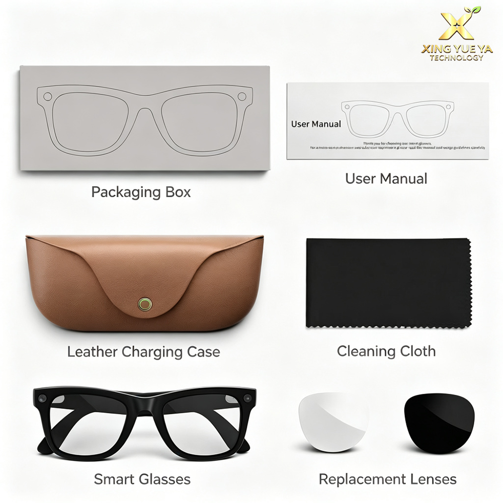 AI Smart Glasses with Camera, Charging Case, Calling & Music | Ray-Ban Meta Style | Best AI Glasses India