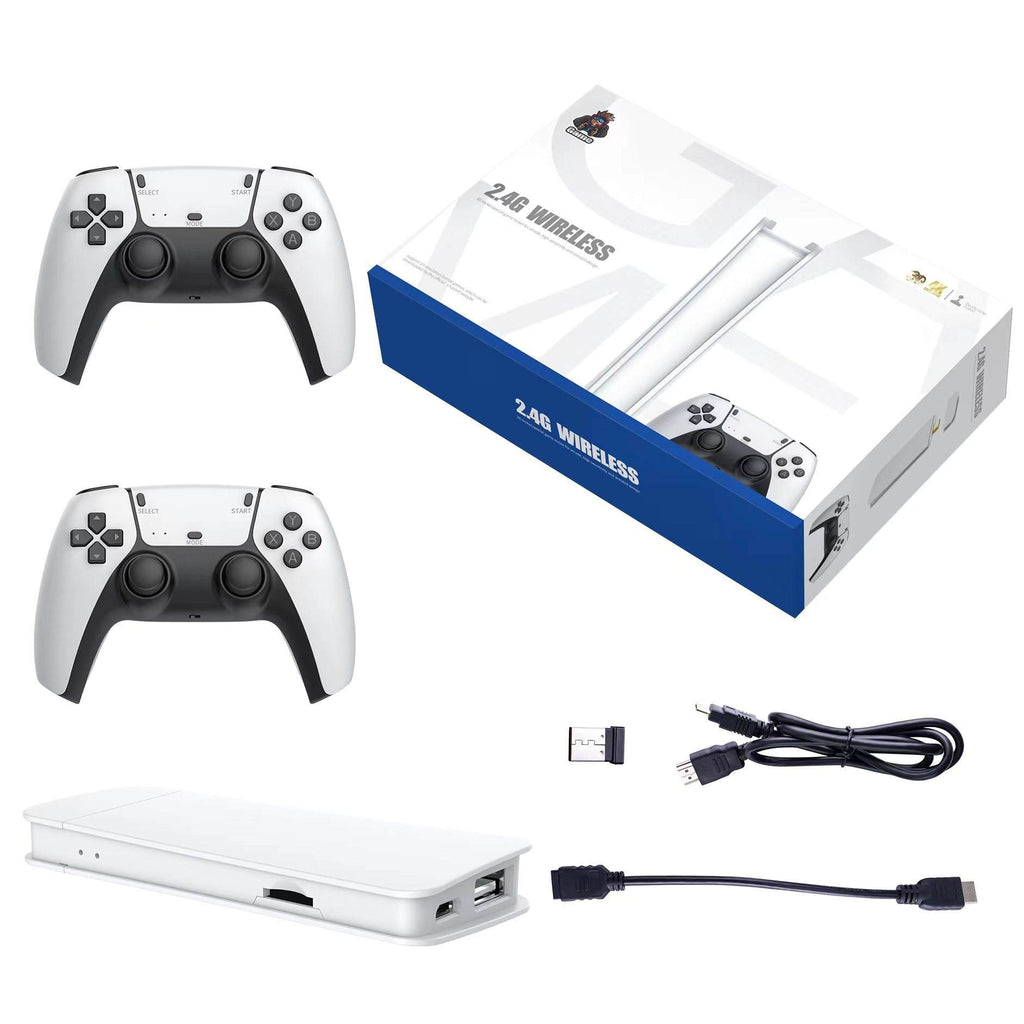 GS15 Gamestick with 21000 Games & PS5 Inspired White Controllers | Best Gaming Console Under ₹2000