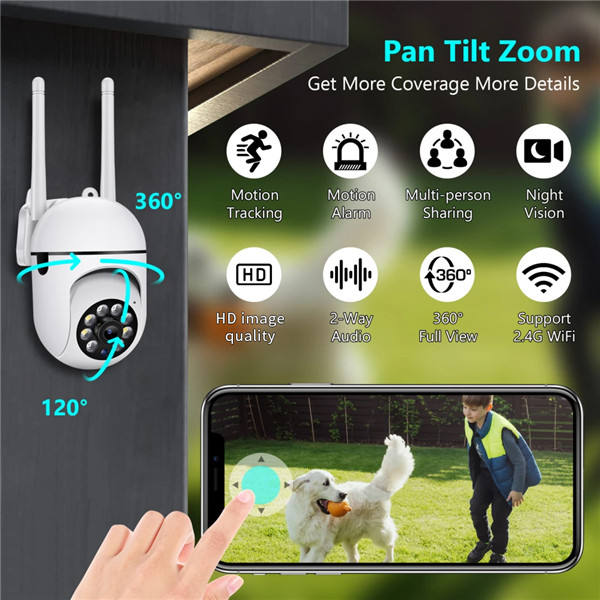 WiFi PTZ CCTV Camera with Night Vision & App Control | Best Budget Security Camera India