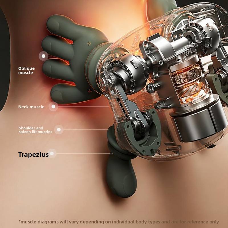 4D Shiatsu Neck & Shoulder Massager with Heat Compress & Bionic Hand Design | Best Massager India