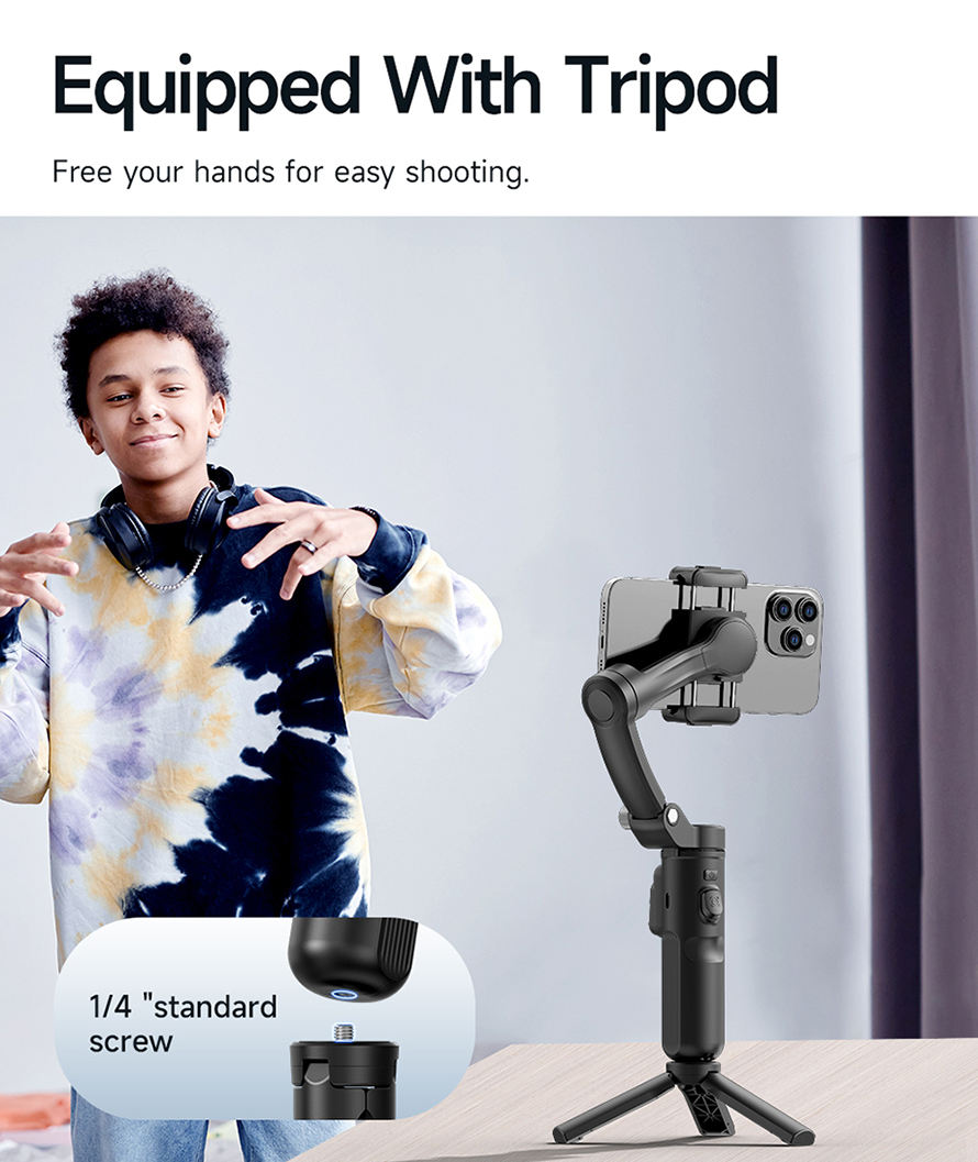 M02 3-Axis Gimbal with Active AI Face Tracking | Best Professional Gimbal Under ₹4000 India