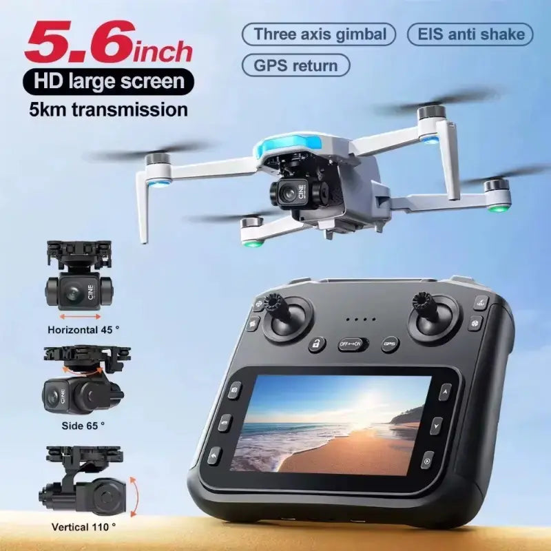 L3 Max 4K Drone with 3-Axis Gimbal, GPS & 4.5 Inch Display | Best 4K Drone Under ₹20000