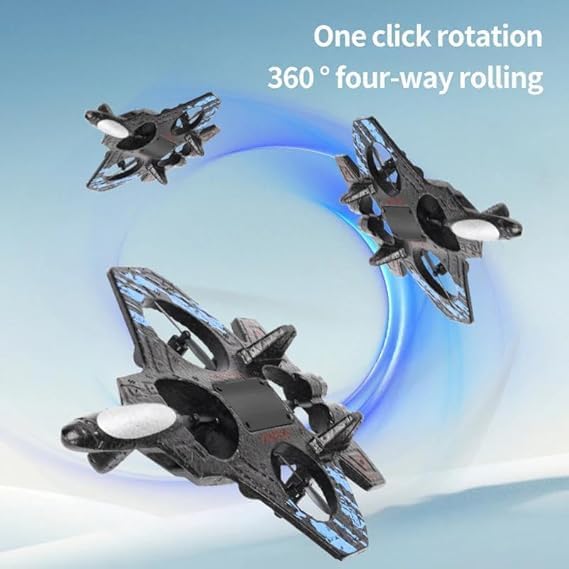 Fighter Jet Toy Drone with 360° Rotation & Unbreakable Foam Body | Best Drone for Kids