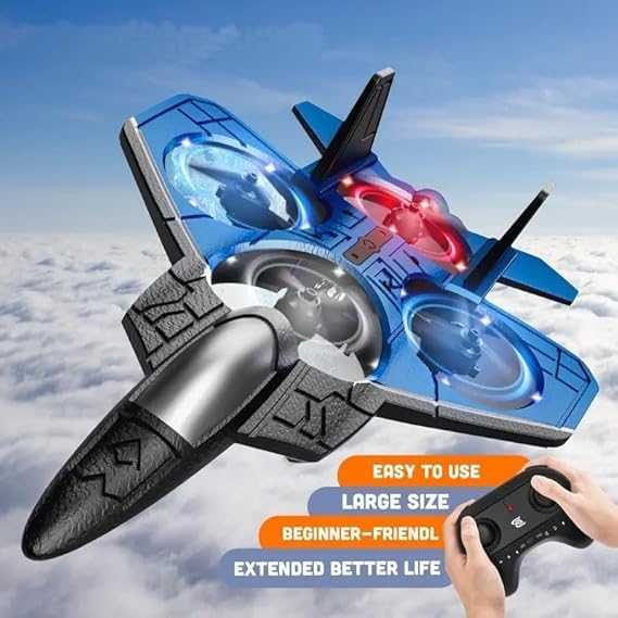 Fighter Jet Toy Drone with 360° Rotation & Unbreakable Foam Body | Best Drone for Kids