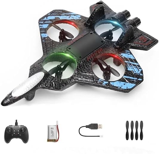 Fighter Jet Toy Drone with 360° Rotation & Unbreakable Foam Body | Best Drone for Kids