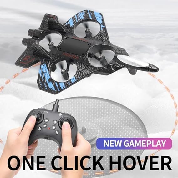 Fighter Jet Toy Drone with 360° Rotation & Unbreakable Foam Body | Best Drone for Kids