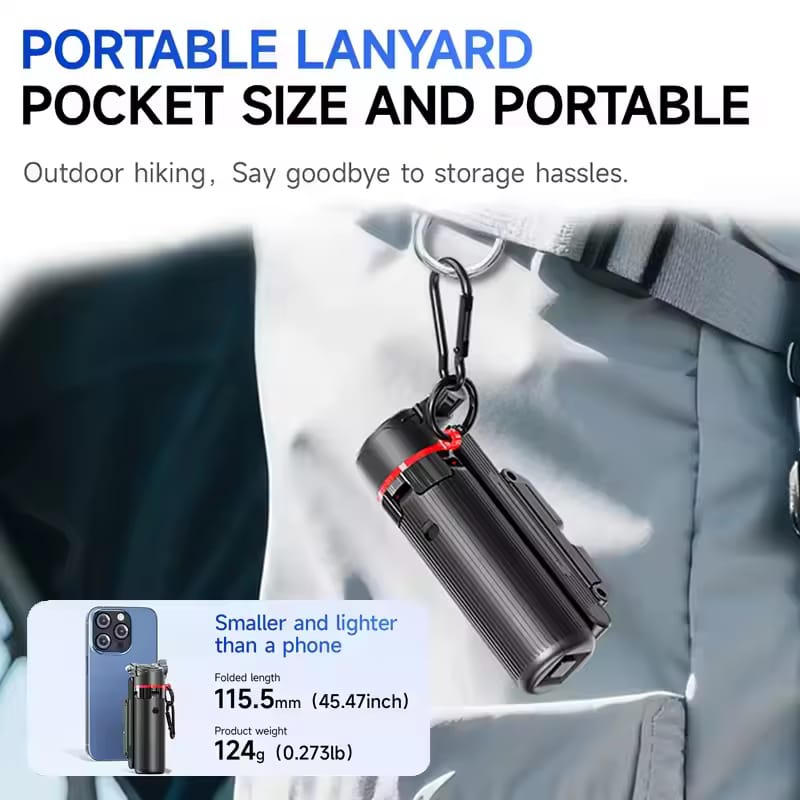Mini Selfie Stick Tripod with Phone Grip & Bluetooth Remote | 3-in-1 Pocket Size | Best Selfie Stick India
