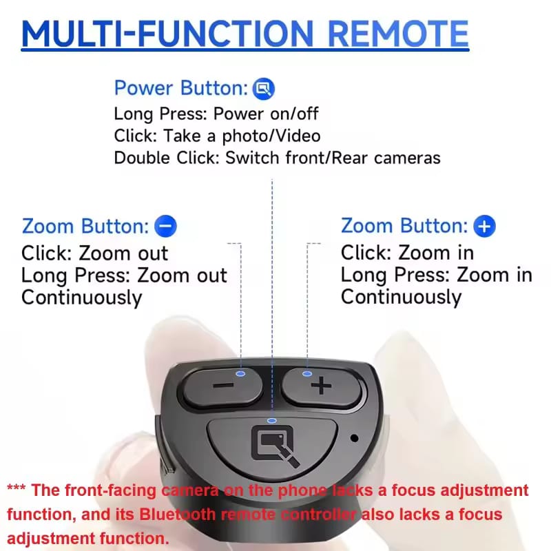 Mini Selfie Stick Tripod with Phone Grip & Bluetooth Remote | 3-in-1 Pocket Size | Best Selfie Stick India