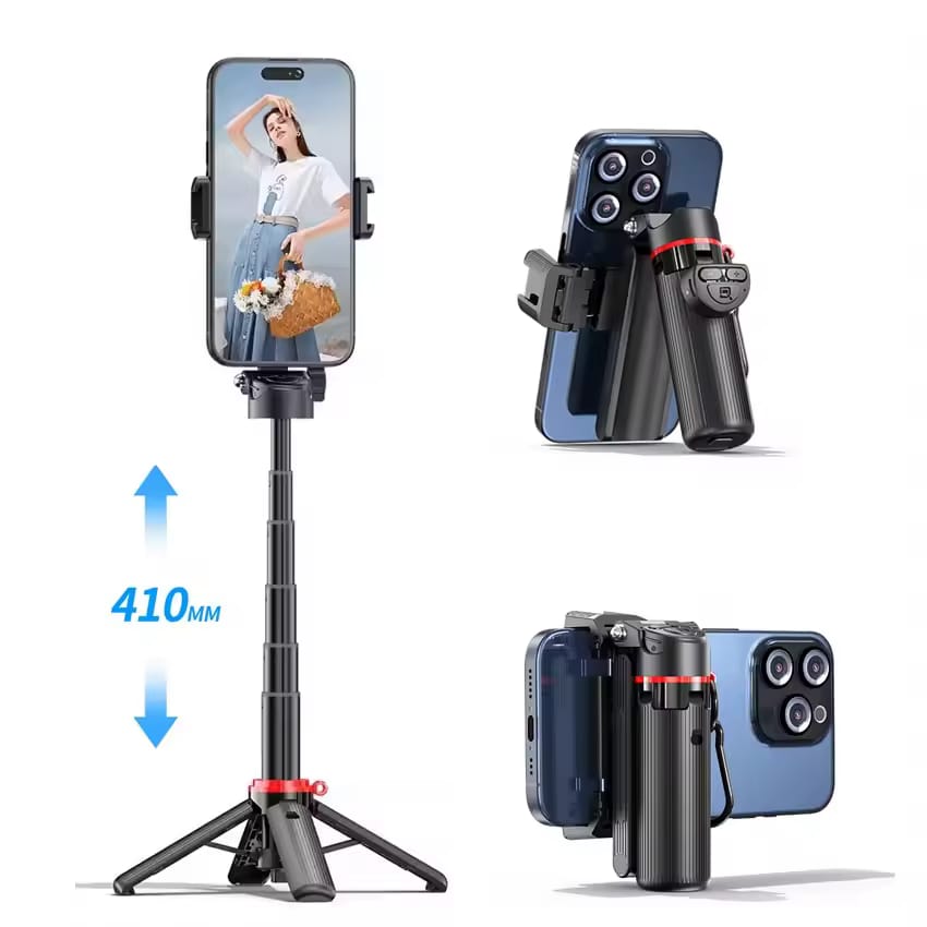 Mini Selfie Stick Tripod with Phone Grip & Bluetooth Remote | 3-in-1 Pocket Size | Best Selfie Stick India