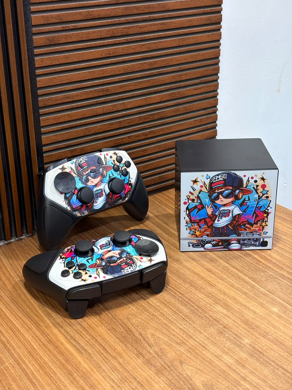 SD1 Gaming Console with Exclusive Graffiti Art Design, Printed Controllers & 23000+ Games | Most Stylish Console India