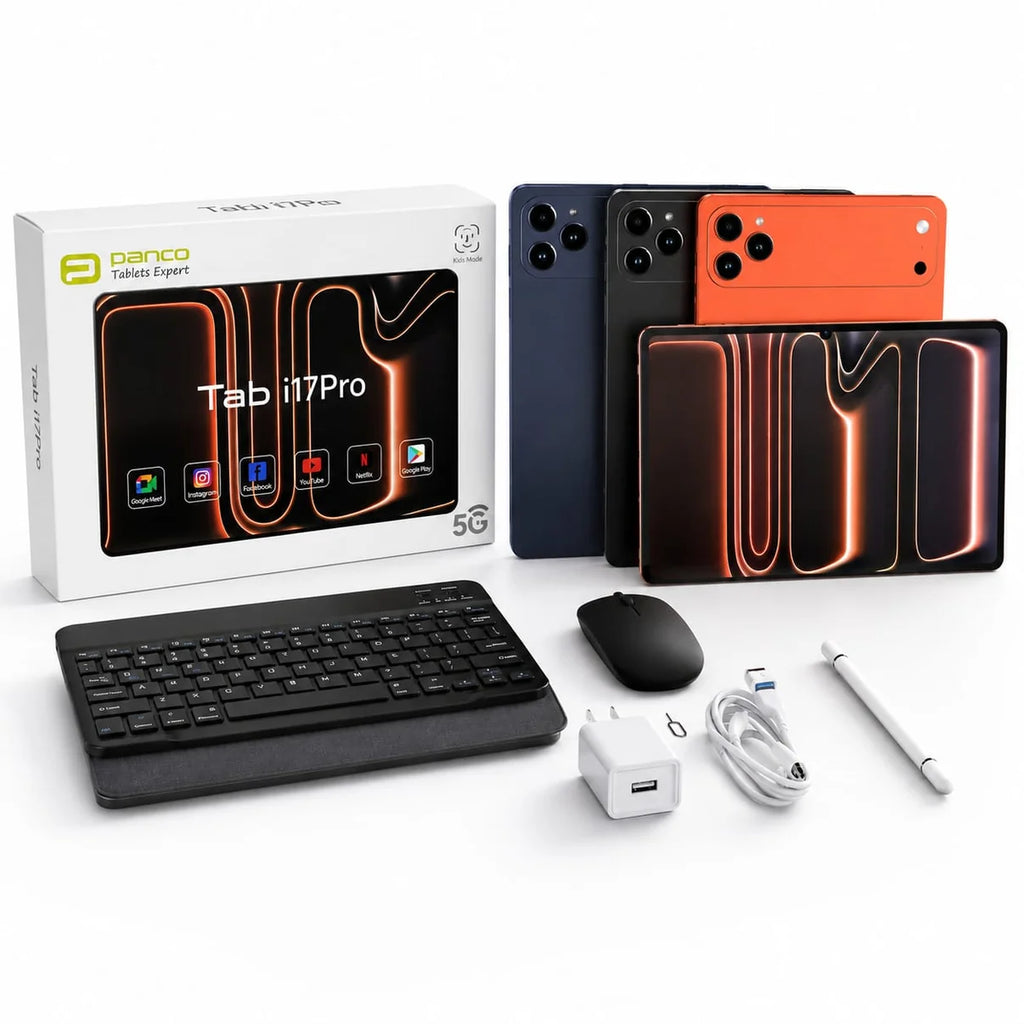 Tab i17 Pro 9.5 Inch Tablet with 8GB+128GB, 5G, Dual SIM & Free Keyboard Mouse Stylus | Best Budget Tablet India