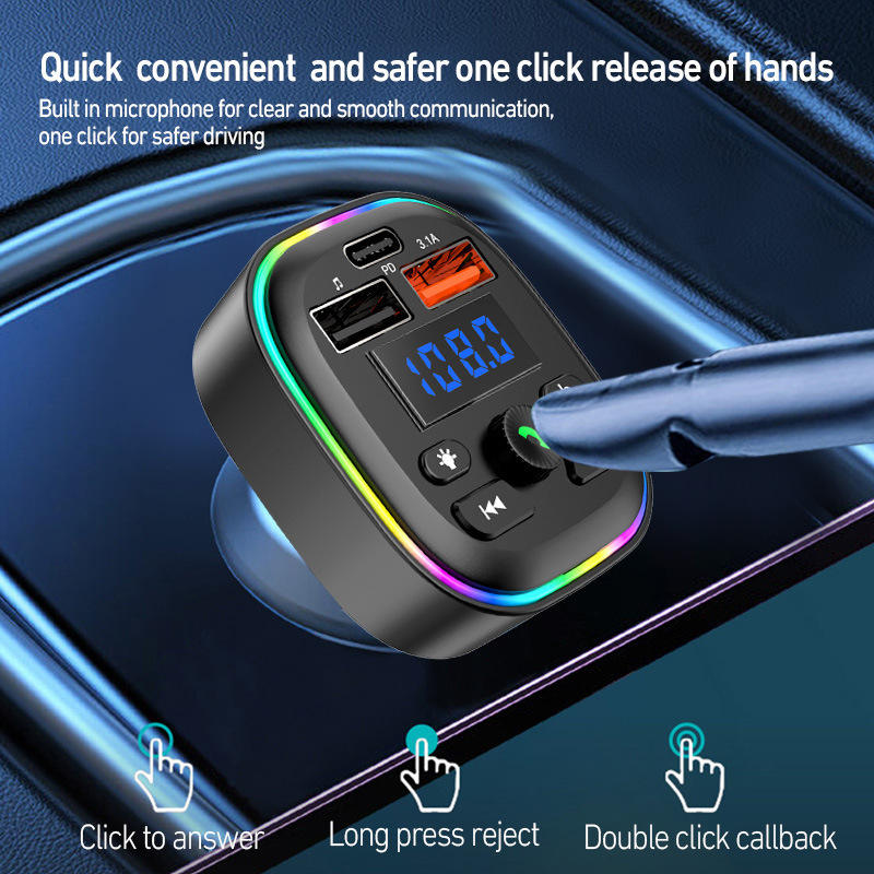 Bluetooth FM Transmitter Car MP3 Player with Hands-Free Calling