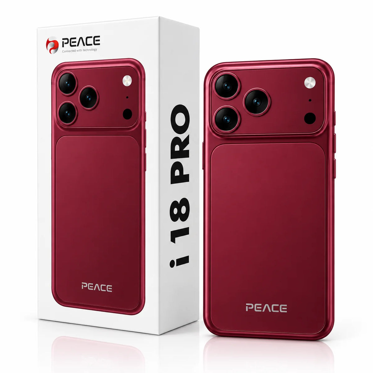 Peace i18 Pro Smartphone 4GB/6GB+128GB | iPhone Style Design, Triple Camera & 5000mAh Battery