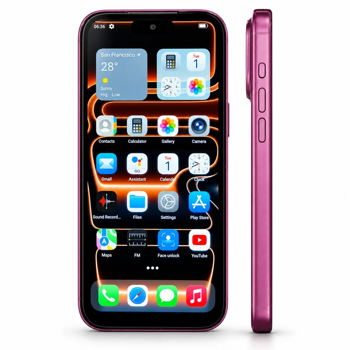 Peace i18 Pro Smartphone 4GB/6GB+128GB | iPhone Style Design, Triple Camera & 5000mAh Battery