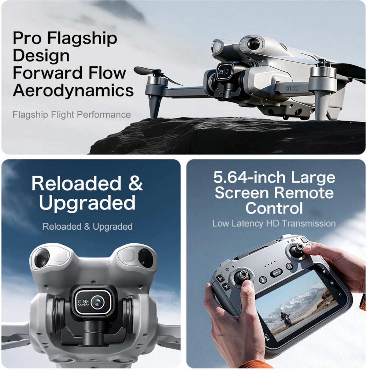 AceTech SkyMax Pro Drone with Brushless Motor, Longest Flight Time & Display Controller | Best Stable Drone Under ₹6000