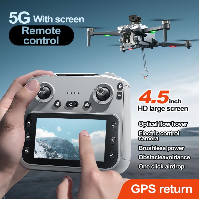 K19 Max GPS Drone with 4.5 Inch Display Controller & Intelligent Battery | Best GPS Drone Under ₹11000