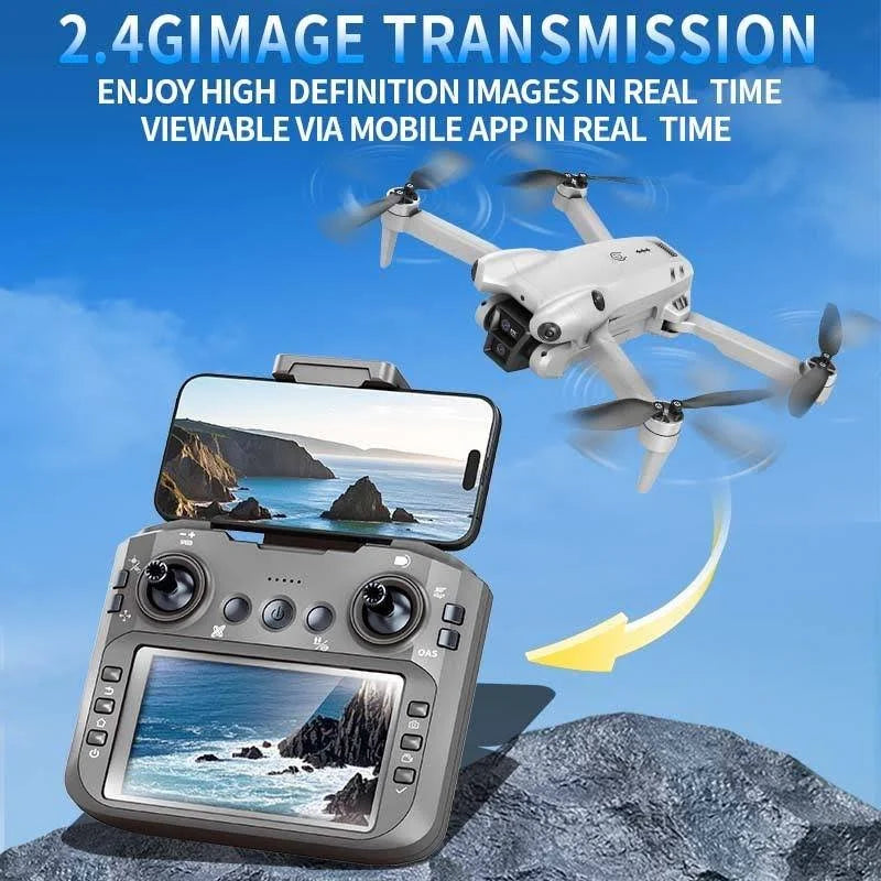 M5 Mini Pro Drone with Brushless Motor, Gimbal Camera & 4 Inch Display | DJI Mini Style Drone Under ₹4000